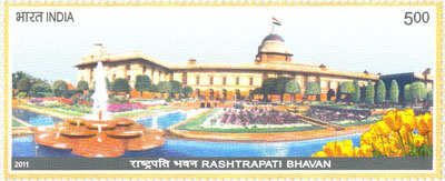 Indian Postage Stamp on Rashtrapati Bhavan