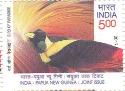 Indian Postage Stamp on India – Papua New Guinea