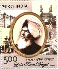 Indian Postage Stamp on Lala Deen Dayal    Denomination  Inr 05.00