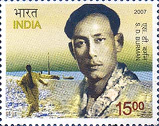 Indian Postage Stamp on S.d. Burman