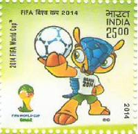 Indian Postage Stamp on 2014 FIFA World Cup