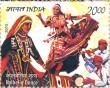 Indian Postage Stamp on India-mexico: Joint Issue 
 Kalbelia Dance