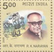 Indian Postage Stamp on R.k.narayan